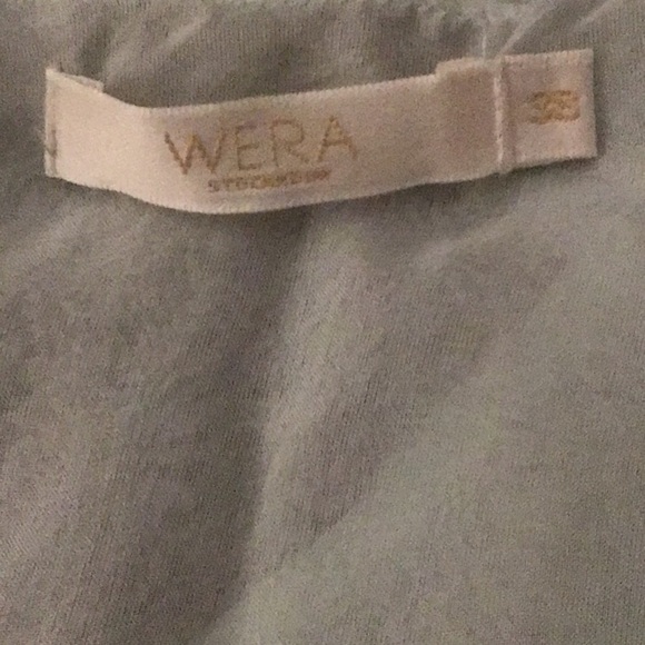 Wera Stockholm Sleeveless Silk Ruffle V Neck Tank Blouse - Picture 5 of 9